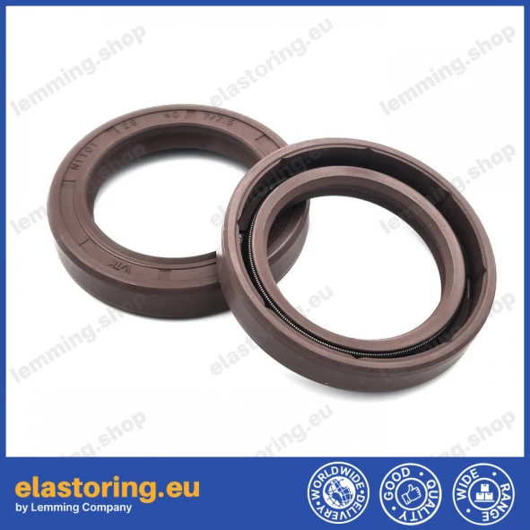 Pressure oil seal 28x40x7/7,5 N1T01 FPM [BABSL]